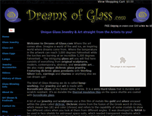 Tablet Screenshot of dreamsofglass.com